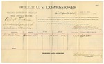 1895 January 18: Voucher, U.S. v. Albert Woodman, introducing liquor; includes cost of per diem and mileage; Stephen Wheeler, commissioner; Scott Collins, witness; G.J. Crump, marshal