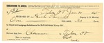 1895 January 20: Receipt, of Heck Thomas, deputy marshal; to Frost Cowder for railroad fare