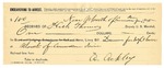 1895 January 21: Receipt, of Heck Thomas, deputy marshal; to A. Ackley for livery bill