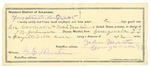 1895 January 22: Certificate of employment, John Martin, guard; Lee Cormack, Noah Martin, prisoners; T.B. Johnson, deputy marshal; G.E. Hunter, witness of signatures
