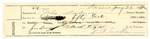 1895 January 25: Receipt, of John Salmon, deputy marshal; to J.W. Lindle for feeding Black Tiger, prisoner
