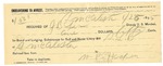 1895 January 25: Receipt, of J.B. Lee, deputy marshal; to W.P. Hooper for board and lodging