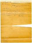 1895 February 2: Voucher, U.S. v. Bill Cook, robbery; J.B. McGill, deputy marshal; L.H. McDermott, Tom Scobe, Walter Gray, witnesses