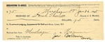 1895 January 26: Receipt, of Heck Thomas, deputy marshal; to Joe Barrow for livery bill