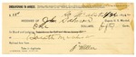 1895 January 26: Receipt, of John Salmon, deputy marshal; to J. Weller for board and lodging