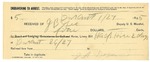 1895 January 27: Receipt, of J.B. Lee, deputy marshal; to J.A. Dynamo for livery bill