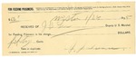 1895 January 28: Receipt, of J.B. Lee, deputy marshal; to J. Johnson for feeding prisoner