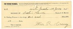 1895 January 28: Receipt, of Seaton Thomas, deputy marshal; to William R. Cravy for feeding prisoner