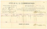 1895 January 28: Voucher, U.S. v. Bert Taylor, introducing spirituous liquors; includes cost of per diem and mileage; Stephen Wheeler, commissioner; G.J. Crump, marshal; Amos Lewis, witness