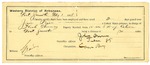 1895 February 01: Certificate of employment, for John Owens, guard; Jim Price, prisoner; Heck Thomas, deputy marshal