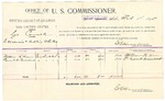 1895 February 01: Voucher, U.S. v. Lee Carmack, introducing and selling whiskey; includes cost of per diem and mileage; E.B. Harrison, commissioner; G.J. Crump, marshal; William H. Henry, Plesent Townsend, witnesses