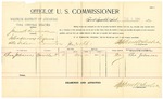 1895 February 01: Voucher, U.S. v. James Ferguson, introducing liquors; includes cost of per diem and mileage; Stephen Wheeler, commissioner; G.J. Crump, marshal; Charles Johnson, witness