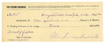1895 February 02: Receipt, of T.B. Johnson, deputy marshal; to Mrs. Jones Baskitt for feeding prisoner