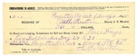 1895 February 02: Receipt, of Will Preston, deputy marshal; to H.O. Herrtan for horse hire