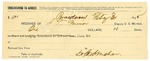 1895 February 03: Receipt, of S.T. Minor, deputy marshal; to Dr. Mahan for livery bill