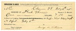 1895 February 06: Receipt, of Heck Thomas, deputy marshal; to George H. Williams for board and lodging