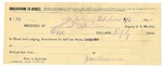1895 February 06: Receipt, of S.T. Minor, deputy marshal; to J.W. Newsom for board and lodging and subsistence for self and horse