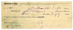 1895 February 09: Receipt, of S.T. Minor, deputy marshal; to Jeff Smith for board and lodging and subsistence for self and horse