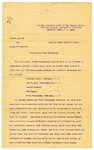 1895 February 09: Application for witnesses, U.S. v. James Hildebrand, assault with intent to kill; Charley Petit, One Thayer, George Keeler, Ben Haney, Fred Drummonds, witnesses for defense; includes witness statements