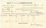 1895 February 09: Voucher, U.S. v. James Price, murder; includes cost of per diem and mileage; James Brizzolara, commissioner; G.J. Crump, marshal; M.A. Pulse, witness