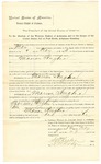 1895 February 14: Mittimus to await trial, U.S. v. Maran Hughes; Stephen Wheeler, clerk; I.M. Dodge, dc