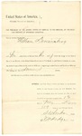 1895 February 13: Writ, U.S. v. William Dennisberg, contempt; Stephen Wheeler, clerk; I.M. Dodge, deputy clerk; G.J. Crump, marshal; W.J. Fleming, deputy marshal