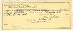 1895 February 14: Certification of employment, for John Tolbert, guard; William Morgan, Sarah Morgan, prisoner; Sid Johnston, deputy marshal