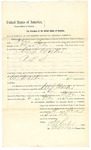 1895 February 04: Writ, U.S. v. W.S. Walker, retail liquor dealer; Stephen Wheeler, clerk; I.M. Dodge, deputy clerk; G.J. Crump, marshal; S.T. Minor, deputy marshal