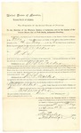 1895 February 14: Mittimus to await trial, U.S. v. W.S. Walker; Stephen Wheeler, clerk; I.M. Dodge, deputy clerk; G.J. Crump, marshal; S.T. Minor, deputy marshal