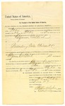 1895 May 06: Writ, U.S. v. Bynum Colbert, presenting false claims; Stephen Wheeler, clerk; I.M. Dodge, deputy clerk; G.J. Crump, marshal; S. Bowers, deputy marshal