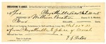 1895 March 23: Receipt, of Willism Preston, deputy marshal; to J.J. Preston for board and lodging and subsistence for self and horse