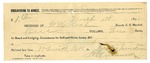 1895 March 01: Receipt, of W.H. Neal, deputy marshal; to H. Sherwood for railroad fare