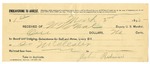 1895 March 02: Receipt, of W.H. Neal, deputy marshal; to John Ridrone for livery bill