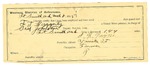 1895 March 08: Certificate of employment, for O.R. Payne, guard; F.T. Haggerty, prisoner; Sid Johnson, deputy marshal