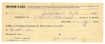 1895 March 03: Receipt, of S.T. Minor, deputy marshal; to John Wood for livery bill