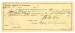 1895 March 04: Certificate of employment, for R.C. Lee, guard; Jal Bergald, prisoner; M.H. Neal, deputy marshal