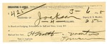 1895 March 06: Receipt, of Jackson; to P. Mouse for railroad fare