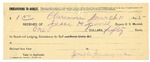 1895 March 11: Receipt, of Jesse H. Jones, deputy marshal; to Joseph Journeycake for board and lodging and subsistence for self