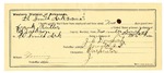 1895 March 12: Certificate of employment, for J.C. Dougherty, guard; Frank Butler, prisoner; E.D. Jackson, deputy marshal