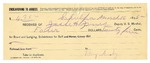 1895 March 16: Receipt, of Jesse H. Jones, deputy marshal; to Mary Ausby for board and lodging and subsistence for self