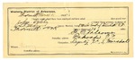 1895 March 19: Certificate of employment, H.O. Fallows, guard; John Ogleby, prisoner; S.T. Minor, deputy marshal