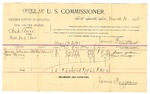 1895 March 20: Voucher, U.S. v. Nick Reed, violation internal revenue law; James Brizzolara, commissioner; G.J. Crump, marshal; James Johnson, Gus Young, witnesses