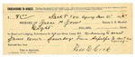 1895 March 21: Receipt, of Jesse H. Jones, deputy marshal; to George E. Cook for endeavoring to arrest James Comer