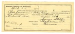 1895 March 22: Certificate of employment, for Sam Still, guard; Charles Lanchum, Poley Gibson, prisoners; E.A. Parker, deputy marshal