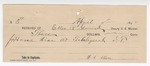 1895 April 14: Receipt, of Ellis R. Guard, deputy marshal; to W.A. Allen for horse hire