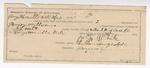 1895 April 11: Certificate of employment, for E.F. White, guard; Finey Williams, prisoner; J.L. Holt, deputy marshal