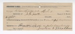 1895 April 11: Receipt, of J.L. Holt, deputy marshal; to Jordan Matthews for livery bill