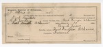1895 April 19: Certificate of employment, for Enoch Jones, guard, in charge of Dick Ragsdale, U.S. prisoner; B.F. Jones, deputy marshal