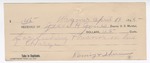 1895 April 19: Receipt, of Jesse H. Jones, deputy marshal; to Roming and Sheriman for feeding prisoner