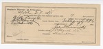 1895 April 29: Certificate of employment, for Joe Heinrichs, guard, in charge of W.W. Langly, U.S. prisoner; E.R. Gourd, deputy marshal